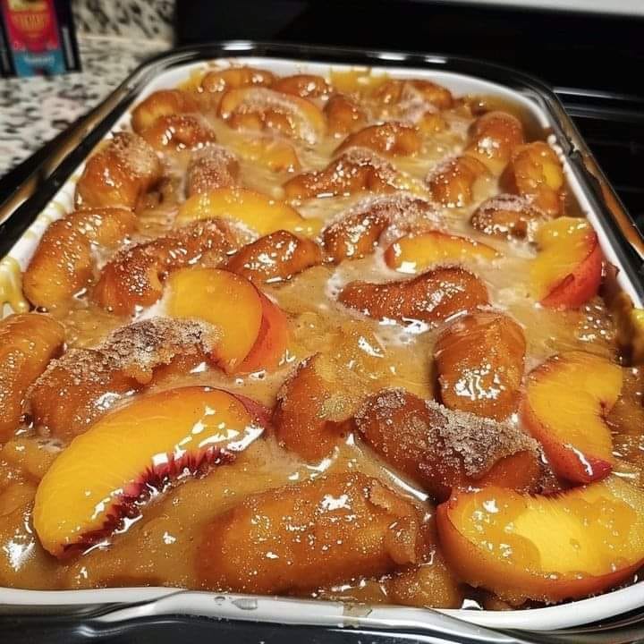 Krispy Kreme Peach Cobbler. 1