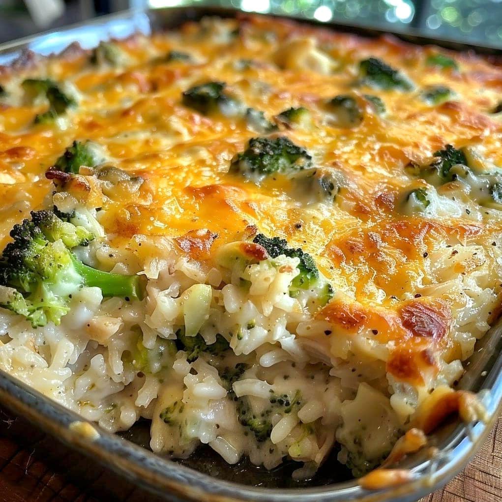 Rice Casserole, Broccoli, And Cheesy Chicken