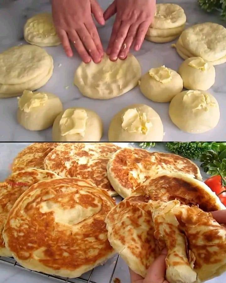 Buttery, flaky flatbread 1