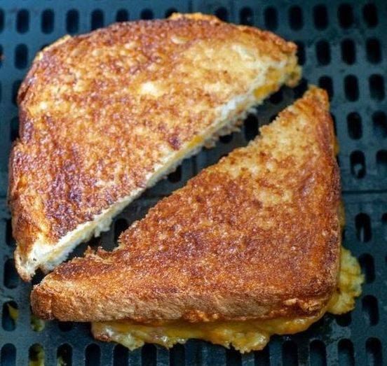 In the air fryer, grilled cheese. 1