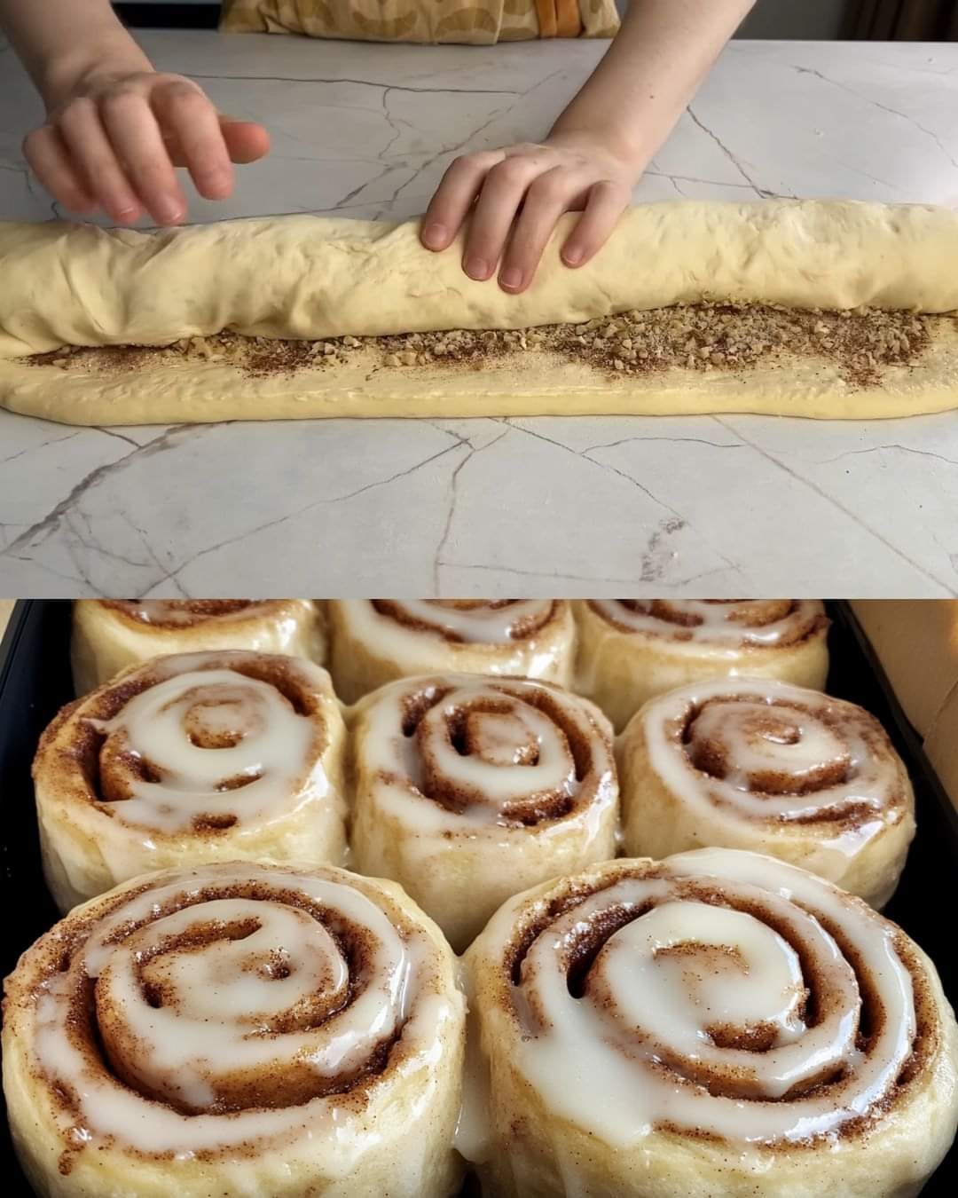 Fluffy Cinnamon-Walnut Rolls with Cream Cheese Frosting 1 Fluffy Cinnamon-Walnut Rolls with Cream Cheese Frosting