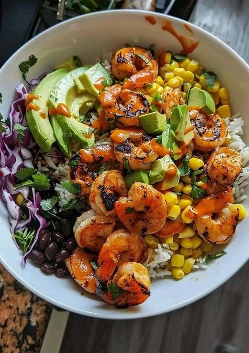 Spicy Shrimp Burrito Bowl  9