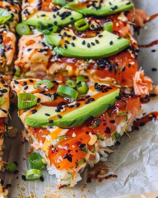 Spicy Salmon Sushi Bake 1