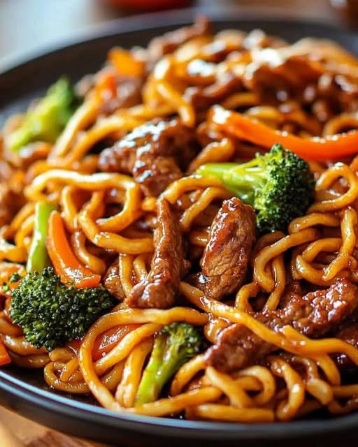 Beef and Broccoli Noodle Stir-Fry 8