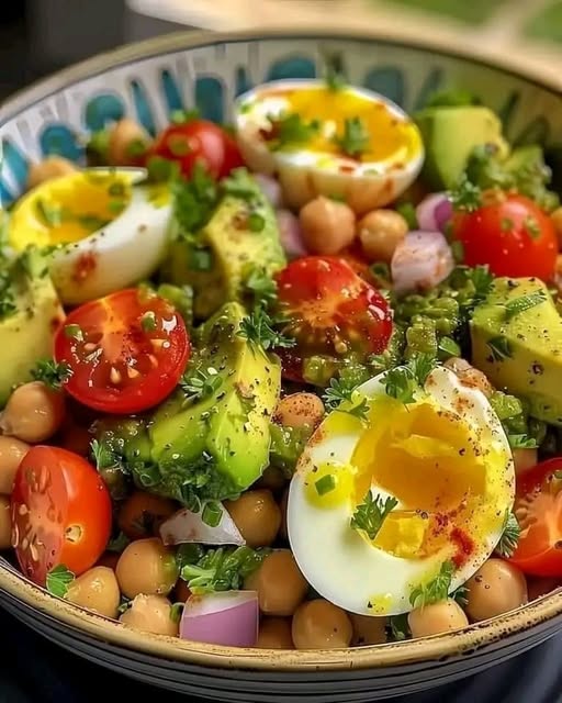 Avocado, Egg, and Chickpea Salad  10