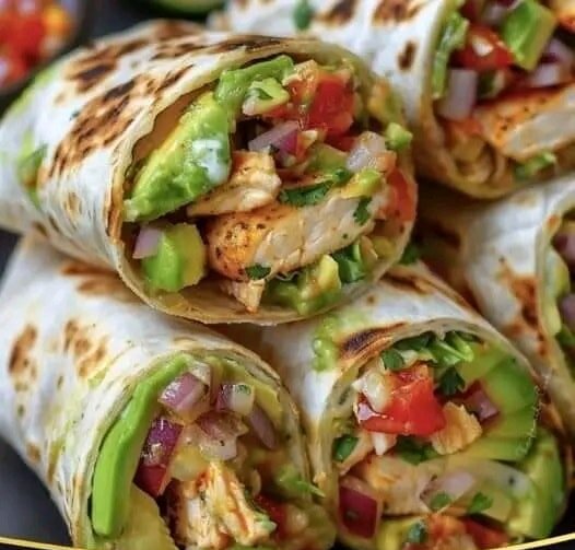 Chicken Avocado Ranch Burritos 8