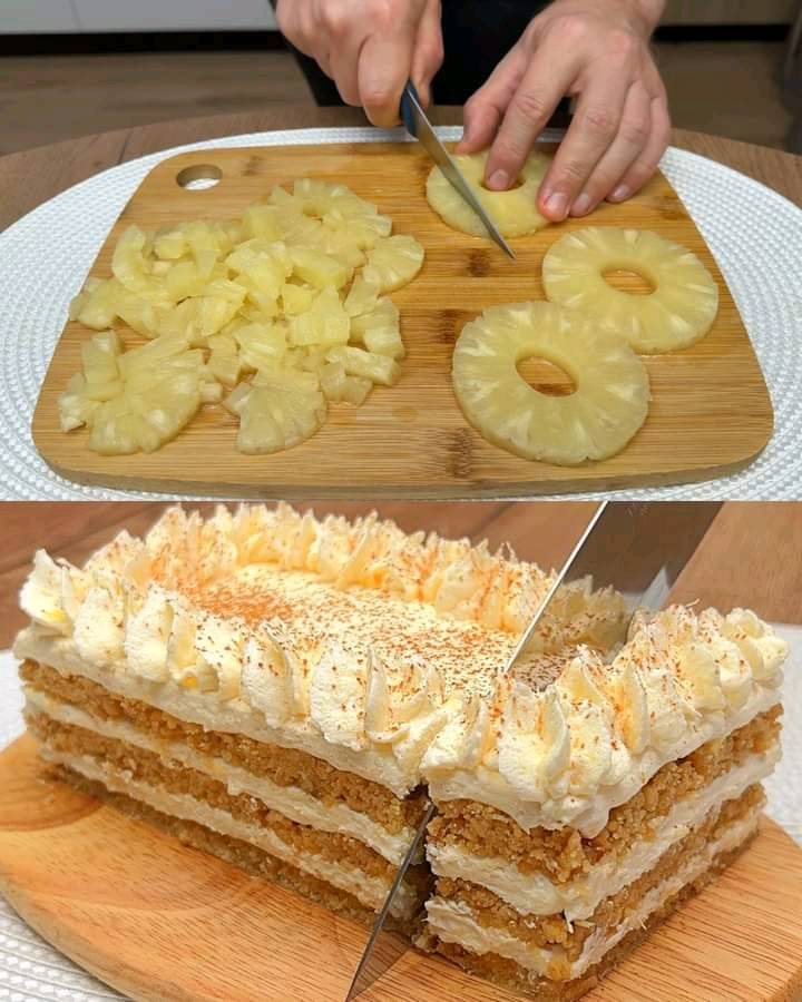 Pineapple and Coconut No-Bake Cheesecake: A Tropical Delight 1 Pineapple and Coconut No-Bake Cheesecake: A Tropical Delight