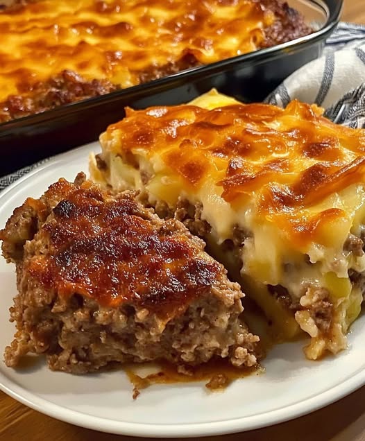Recipe for Cowboy Meatloaf and Potato Casserole 1