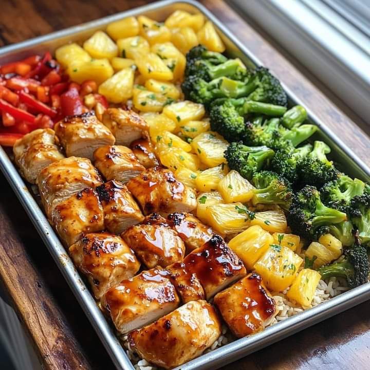 Hawaiian Chicken Sheet Pan 1
