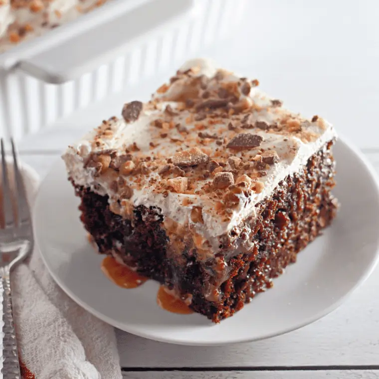 Air Fryer Chocolate Poke Cake 1