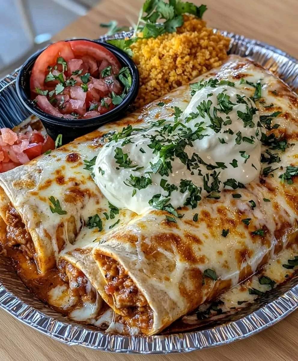Cheesy Chicken Enchiladas with Creamy Sauce 8
