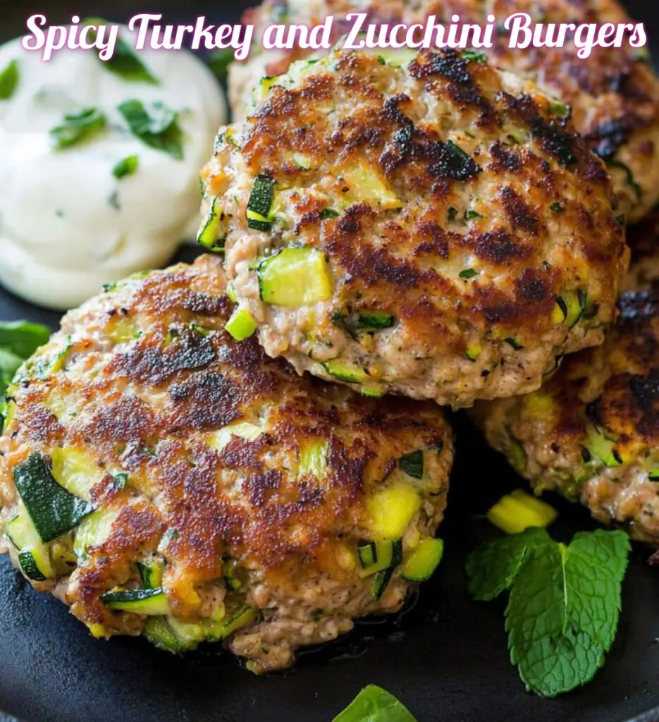 Spicy Turkey and Zucchini Burgers 1