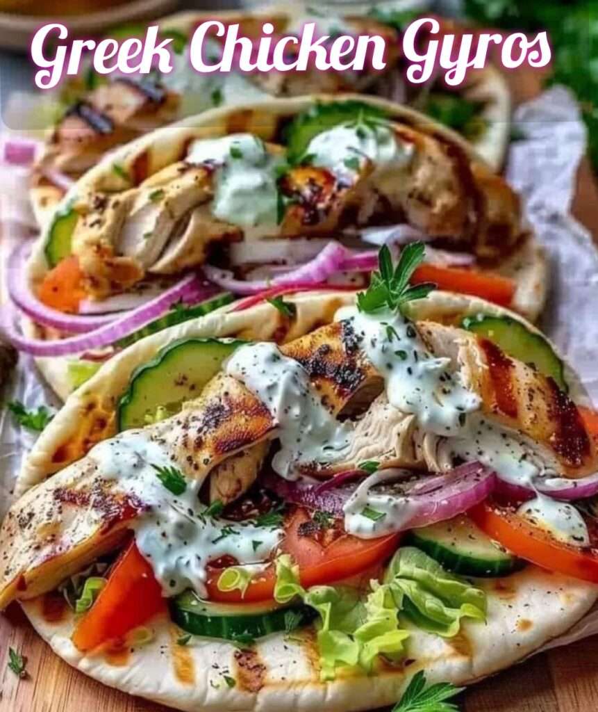 Greek Chicken Gyros 1