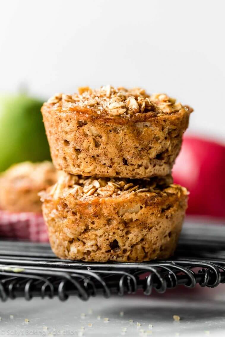 Air Fryer Apple Baked Oatmeal Cups 5