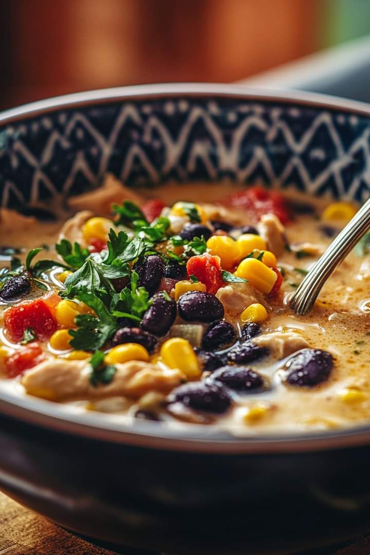 Chicken Chowder with Corn and Black Beans  1
