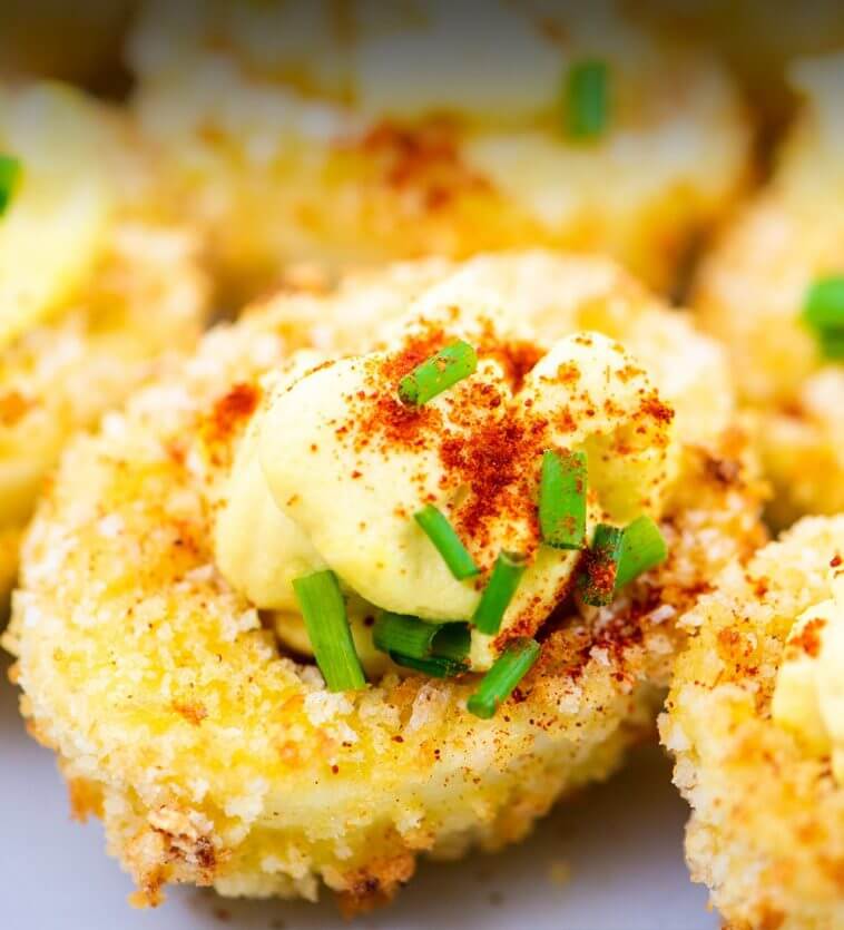 Air Fryer Fried Deviled Eggs 9