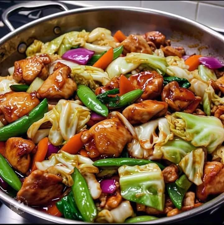 Stir-fried Chinese Chicken Cabbage 1