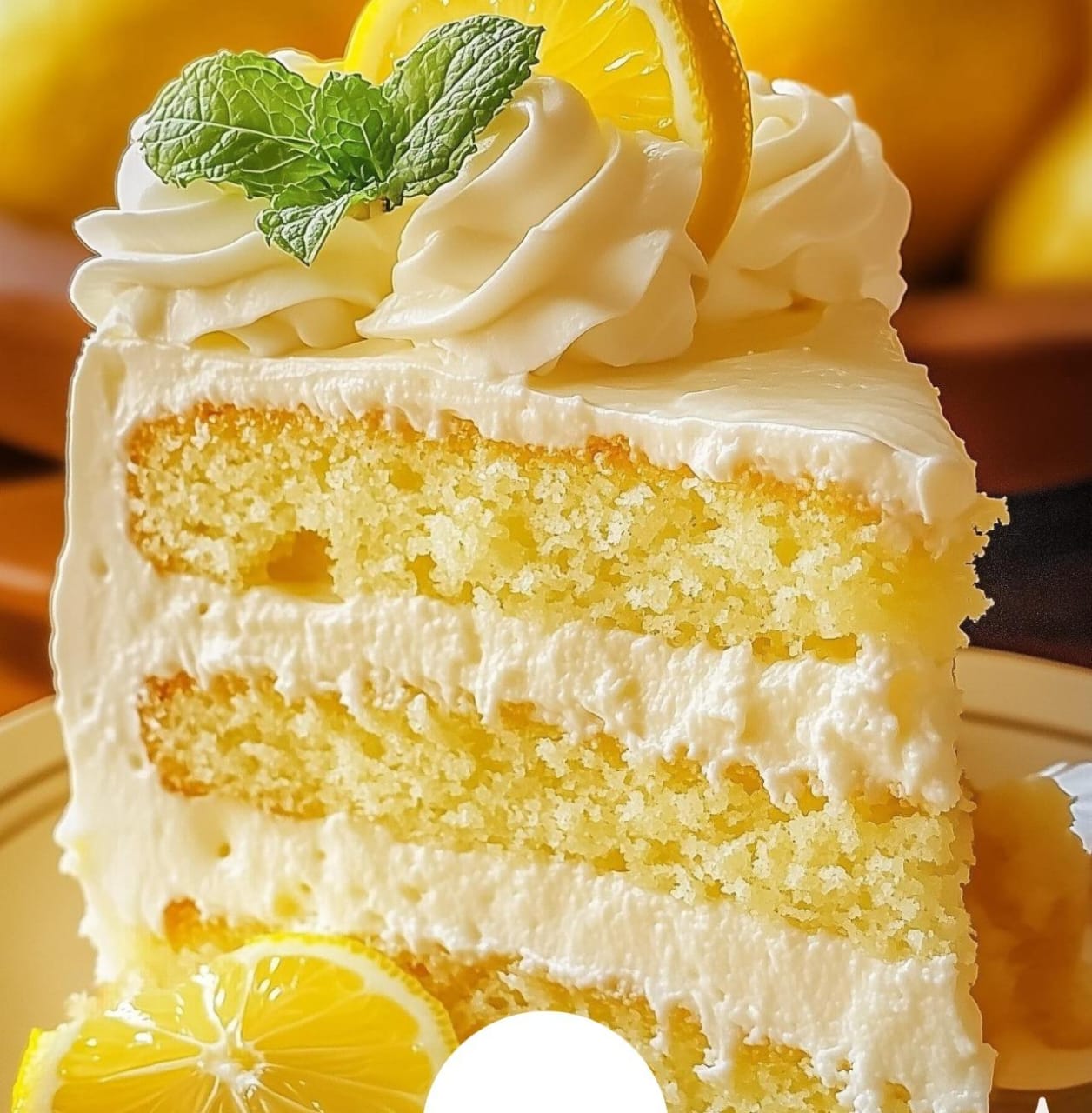 Italian Lemon Cream Cake 1