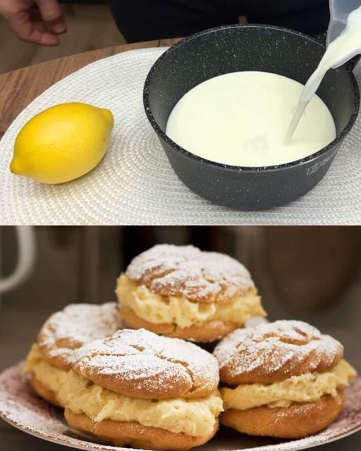 Windbeutel (Choux Pastry) with Vanilla Cream 1 Windbeutel (Choux Pastry) with Vanilla Cream