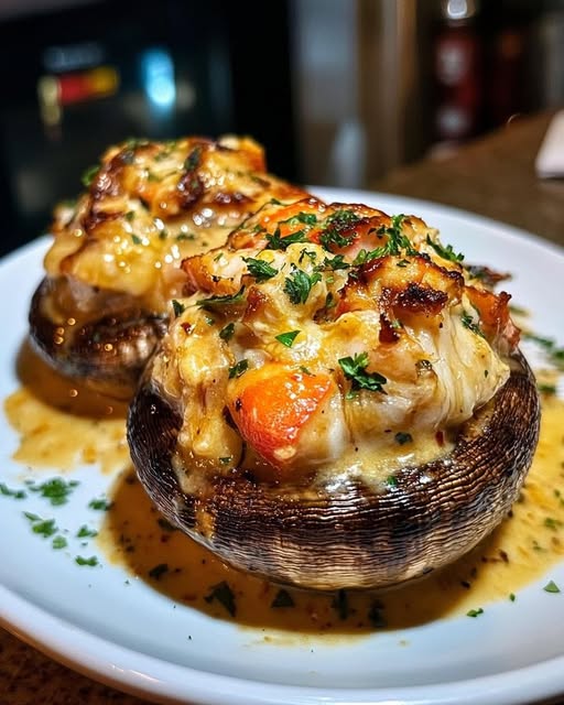 EAT THIS CRAB STUFFED MUSHROOMS 1