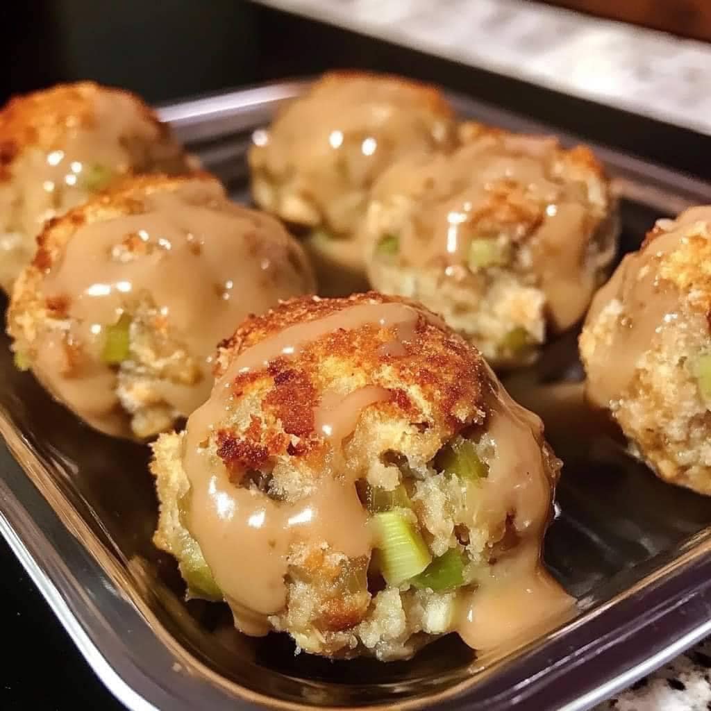 Delectable Stuffing Balls and Turkey 1
