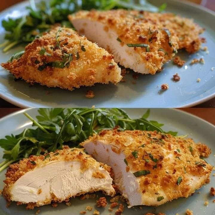 Air Fryer Parmesan Crusted Chicken 1