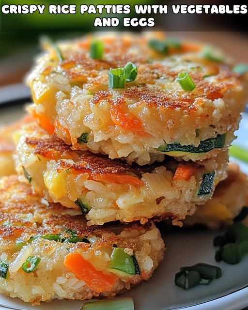 Crispy Rice Patties with Vegetables and Eggs 5