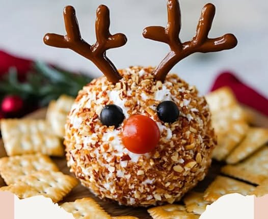 Rudolph Christmas Cheese Ball 1