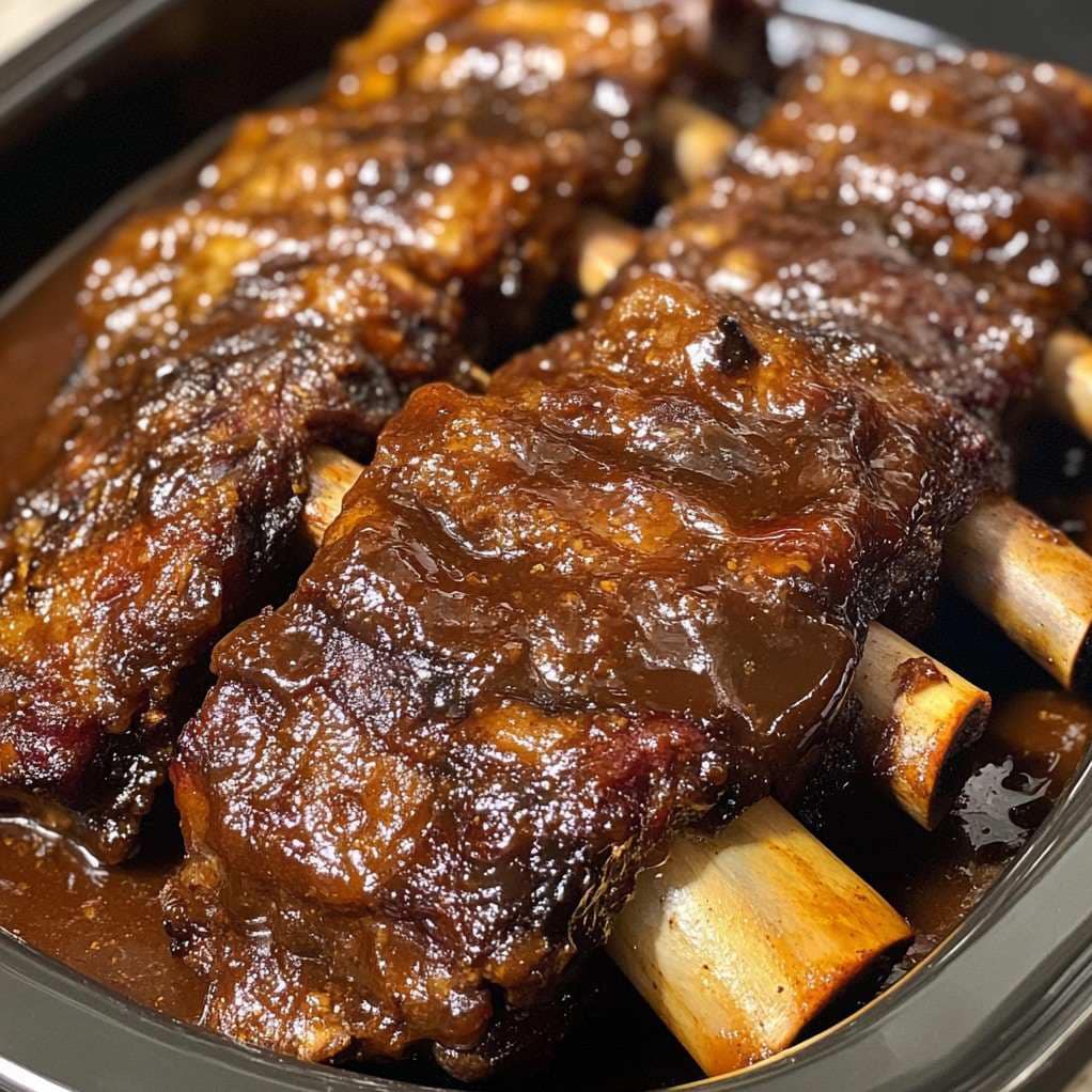 Barbecued Beef Ribs in a Slow Cooker 1