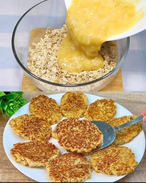 Sugar-Free Apple Banana Oatmeal Pancakes 1 Sugar-Free Apple Banana Oatmeal Pancakes