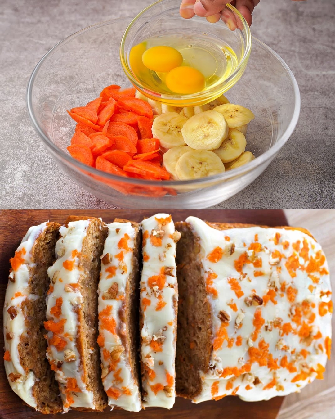 Super Delicious Carrot Cake Banana Bread 1 Super Delicious Carrot Cake Banana Bread