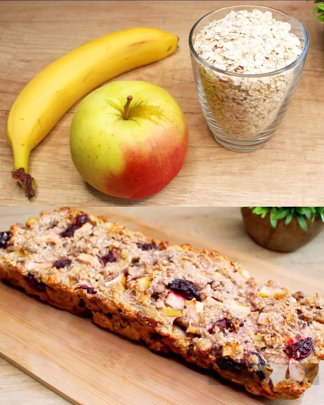 Lazy Morning Oatmeal Bake with Banana, Apple, and Walnuts 5 Lazy Morning Oatmeal Bake with Banana, Apple, and Walnuts