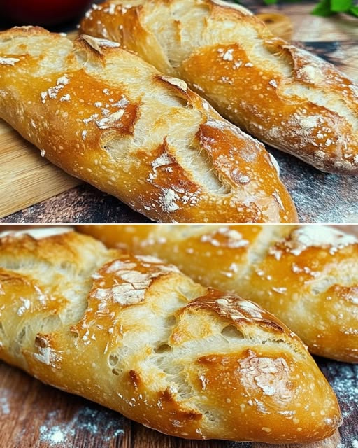 No-Knead French Baguette Recipe 1 No-Knead French Baguette Recipe