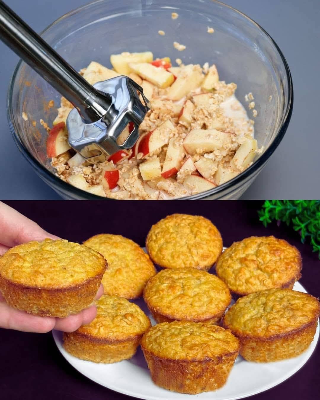 Apple Oatmeal Muffins 1 Apple Oatmeal Muffins