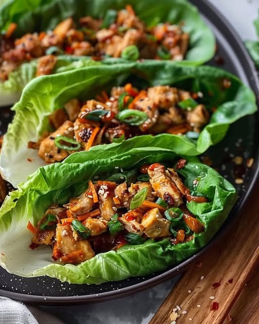 Flavorful Asian Chicken Lettuce Wraps 1