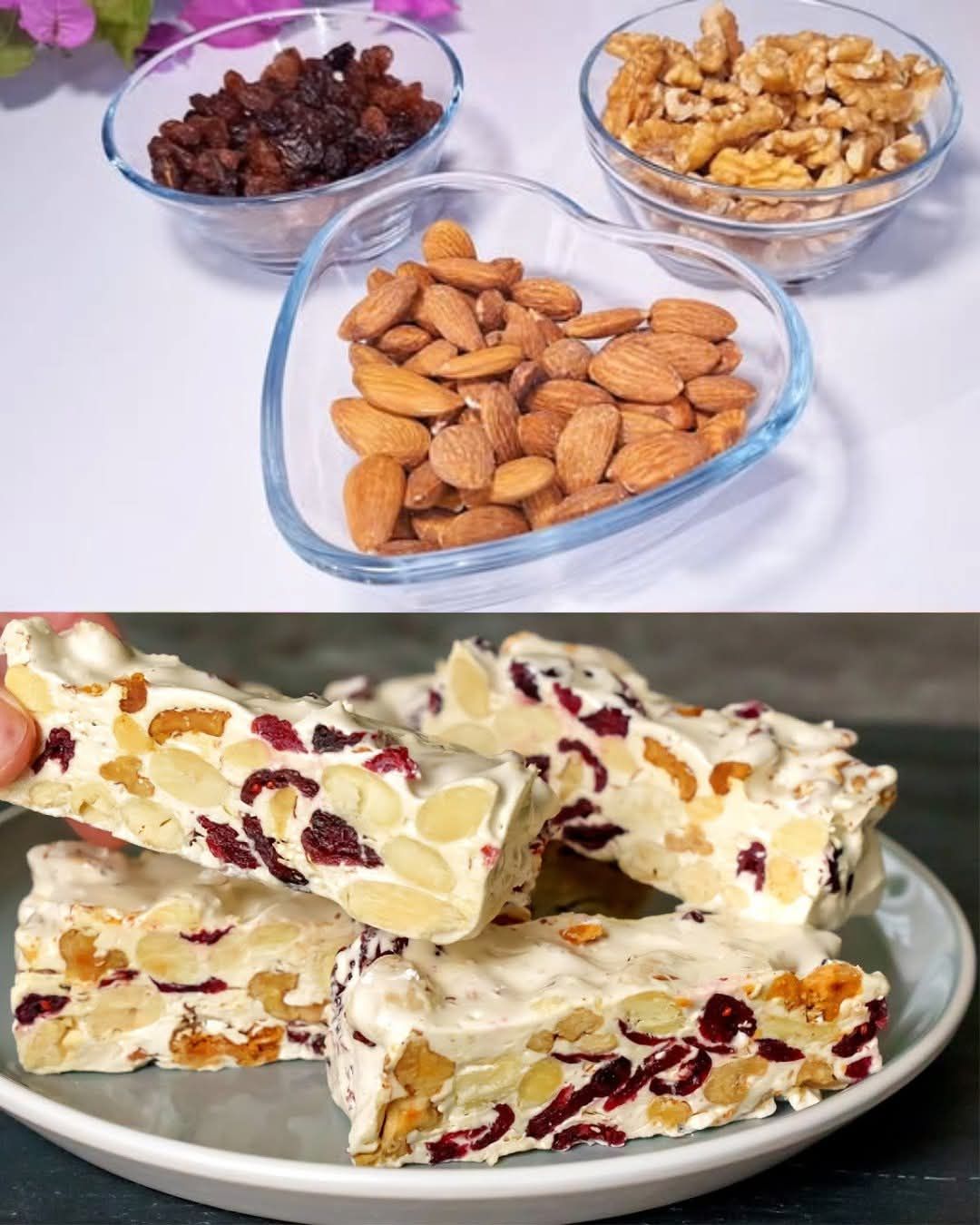 Honey and Nut Nougat 1 Honey and Nut Nougat