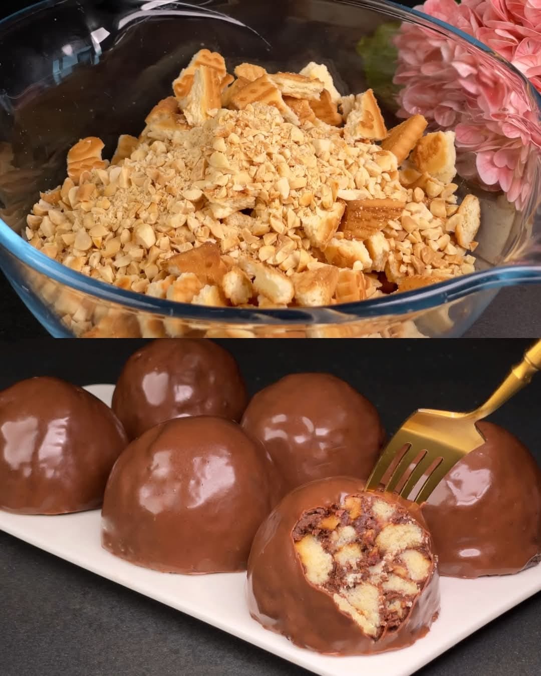 No-Bake Chocolate Peanut Biscuit Cake 1 No-Bake Chocolate Peanut Biscuit Cake