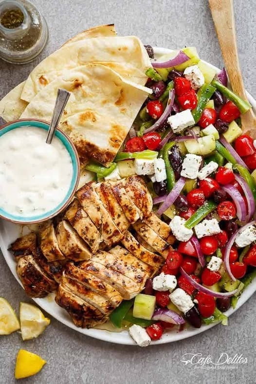 Greek Souvlaki Salad 1