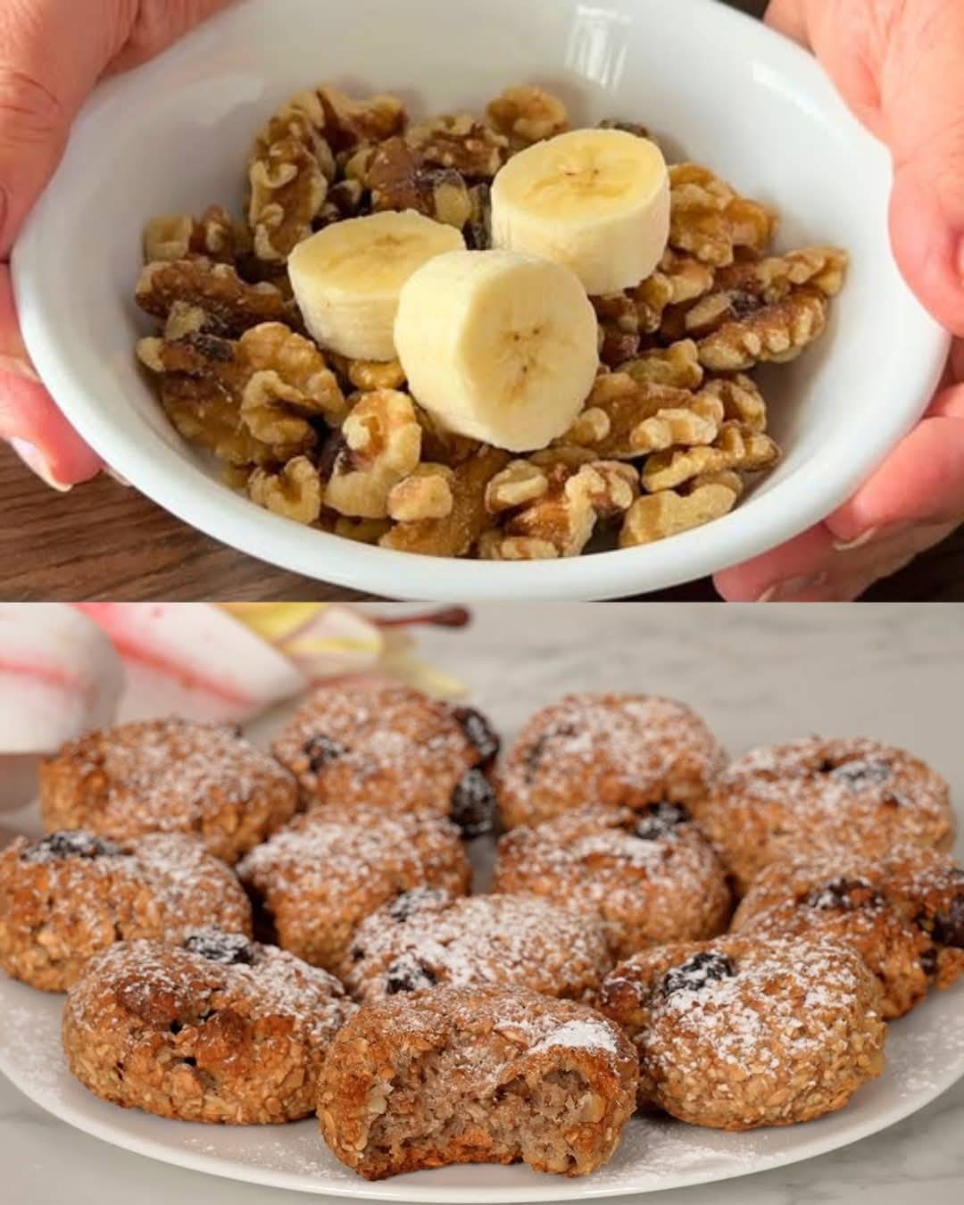 Healthy Oatmeal and Nut Patties