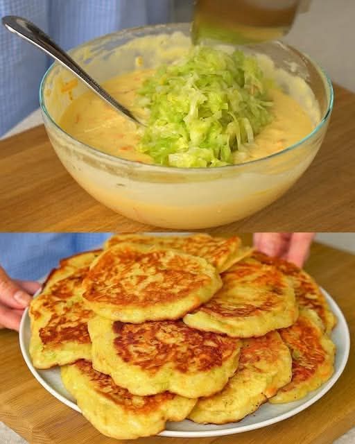 Healthy Cabbage and Vegetable Fritters with Yogurt Sauce 1 Healthy Cabbage and Vegetable Fritters with Yogurt Sauce