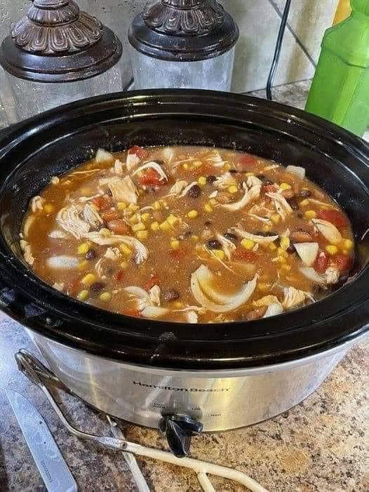 Instant Pot Chicken Taco Soup Zero Smart Points Weight Watchers Freestyle Program: 1