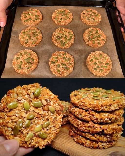 Oatmeal Cookies with Carrots, Nuts, and Seeds