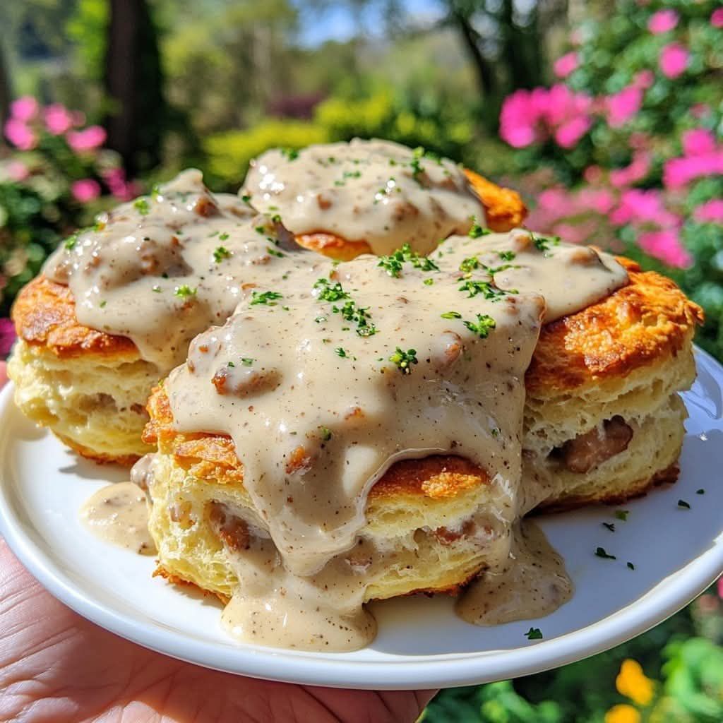 Southern Biscuits and Sausage Gravy 1