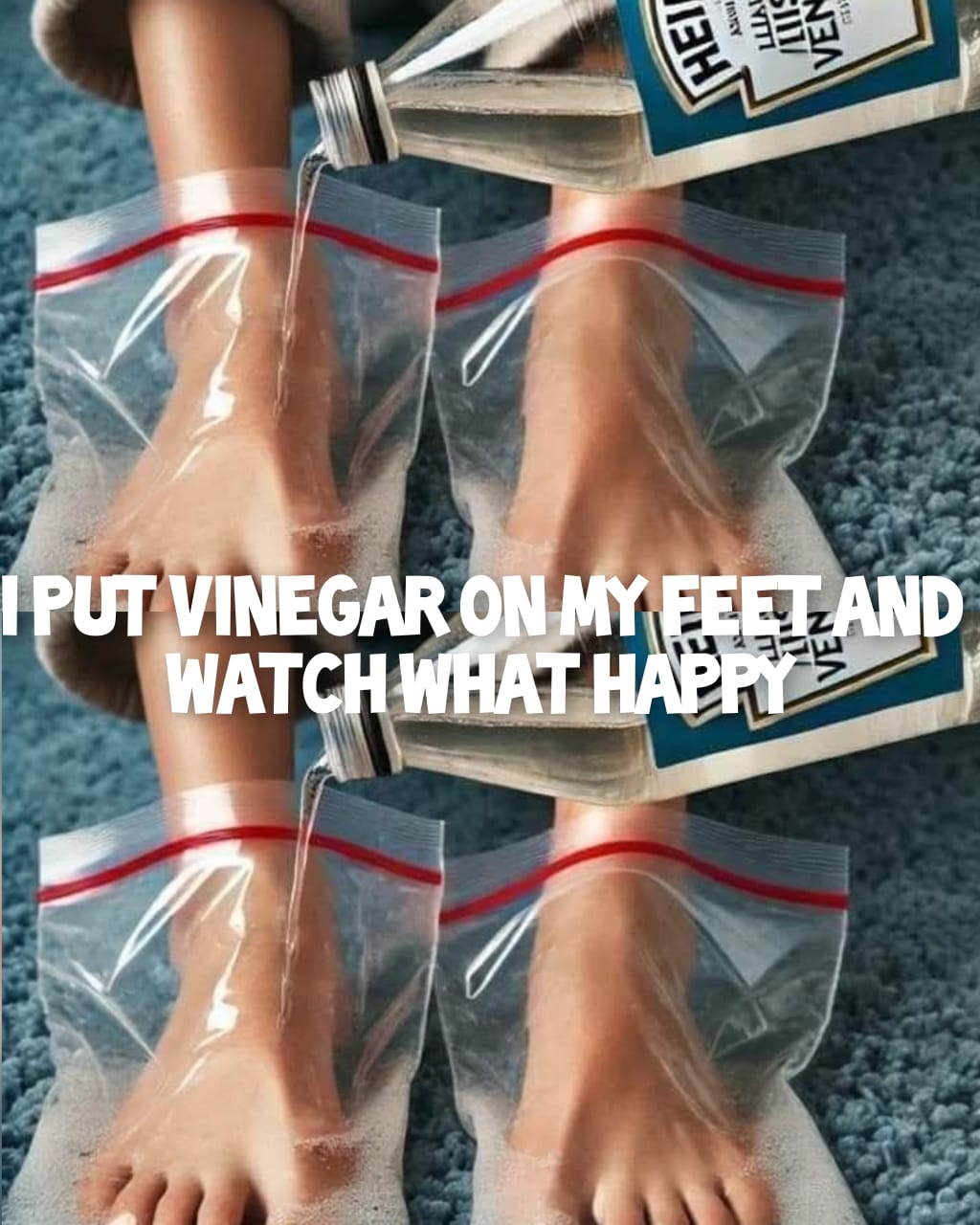 You won't believe what transpired when I put vinegar on my feet! 1