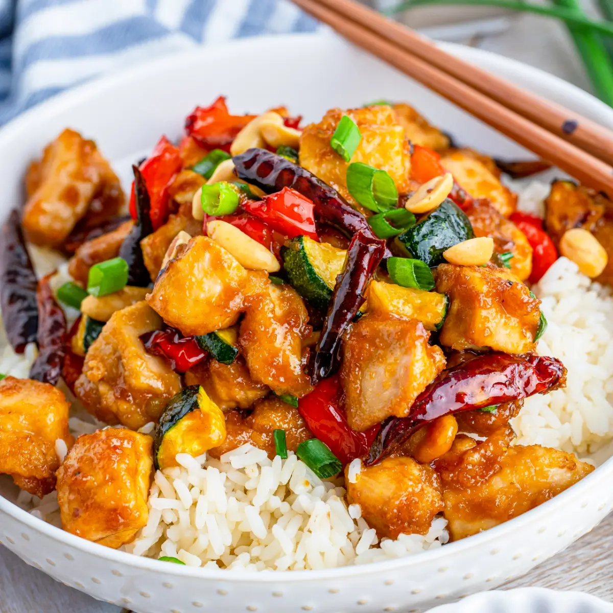 Air Fryer Kung Pao Chicken 1