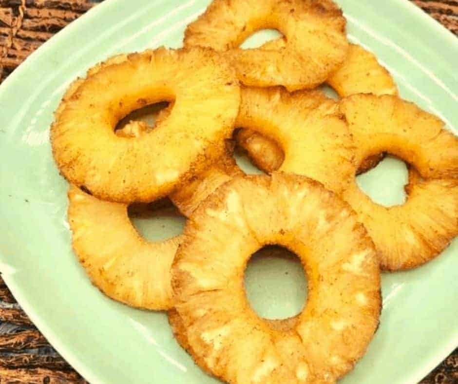 Air Fryer Rum Soaked Pineapple 1