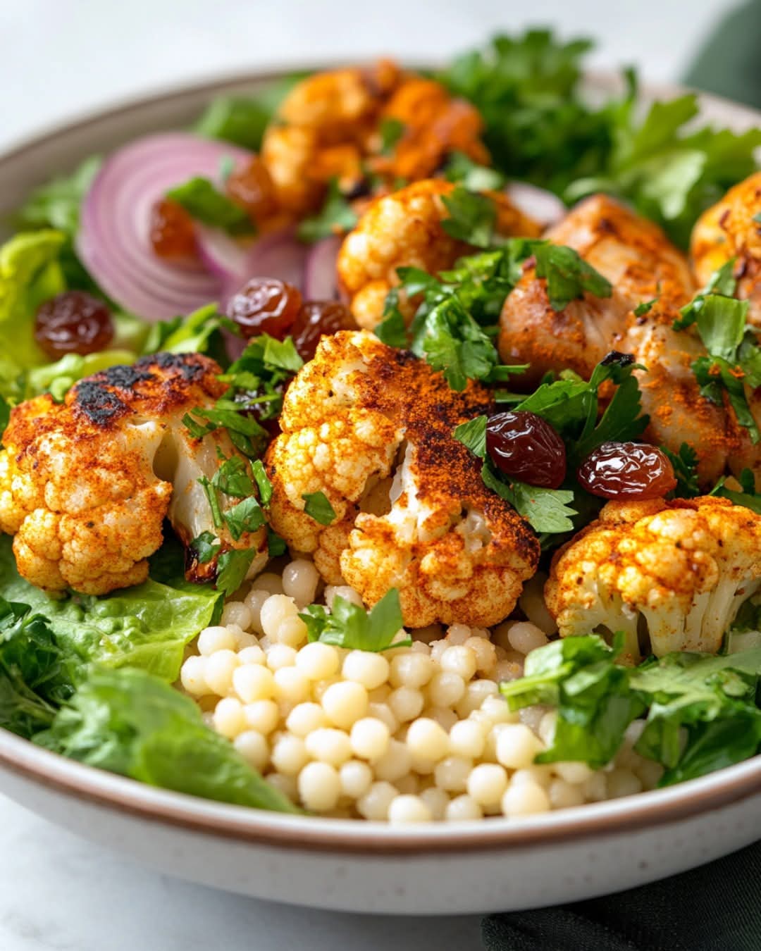 roasted cauliflower and couscous salad recipe 1