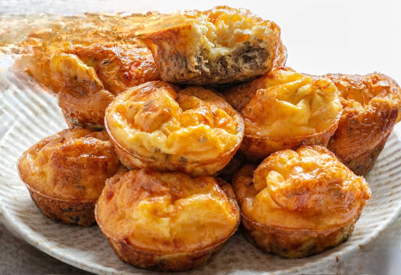 Carnivore Cheesy Italian Ground Beef Frittata Cups 1