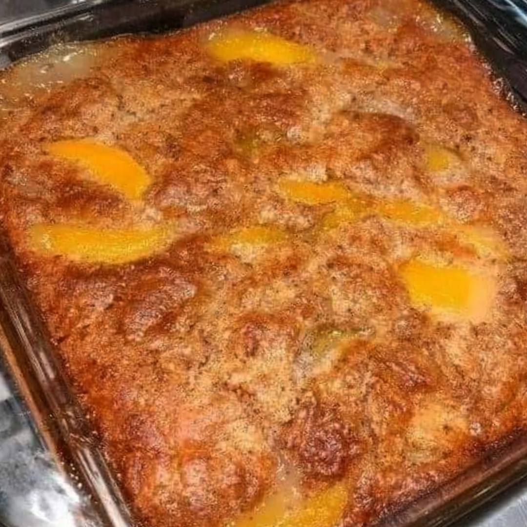 Old Time Oven Peach Cobbler 1