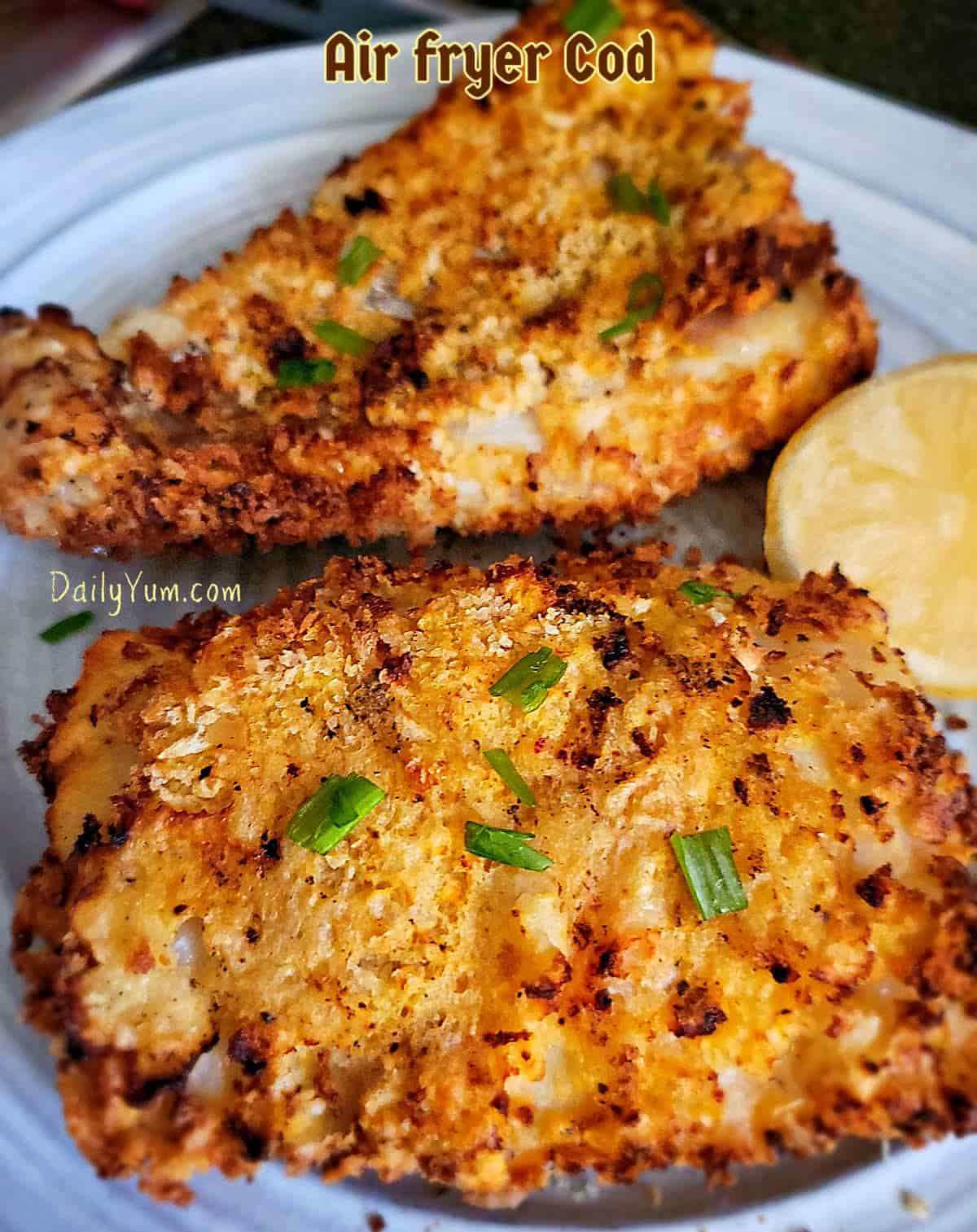 Crispy and Flaky Air Fryer Breaded Cod 1